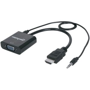 Manhattan 151559 HDMI Male to VGA Female Converter with Audio