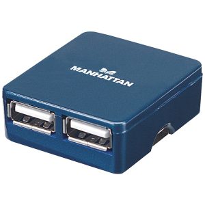 Manhattan 160605 4-Port High-Speed USB Micro Hub