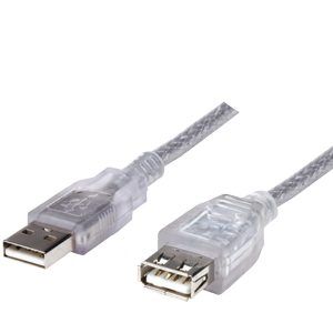 Manhattan 336314 A-Male to A-Female USB 2.0 Extension Cable (6ft)