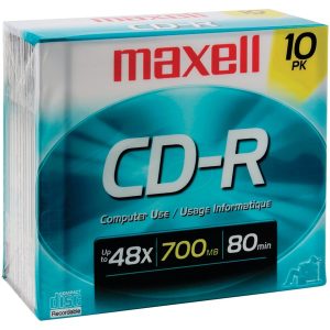 Maxell 622860/648210 700MB 80-Minute CD-Rs (10 pk)