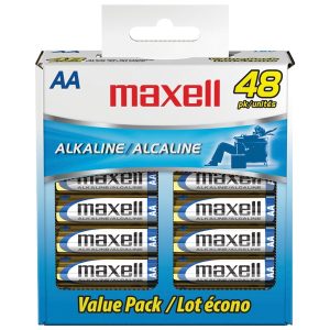 Maxell 723443 - LR648B Alkaline Batteries (AA; 48 pk; Box)
