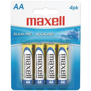 Maxell 723465 - LR64BP Alkaline Batteries (AA; 4 pk; Carded)