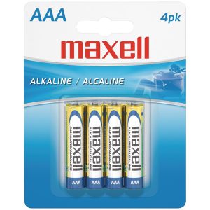 Maxell 723865 - LR034BP Alkaline Batteries (AAA; 4 pk; Carded)