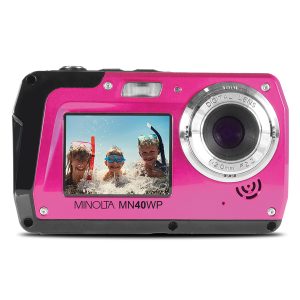 Minolta MN40WP-PK 48.0-Megapixel Waterproof Digital Camera (Pink)
