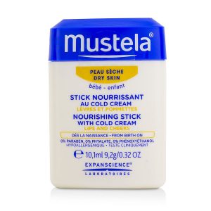 Nourishing Stick With Cold Cream (Lips & Cheeks) - For Dry Skin  --9.2g/0.32oz - Mustela by Mustela