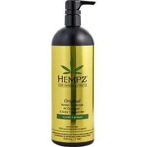 ORIGINAL HERBAL CONDITIONER FOR DAMAGED & COLOR TREATED HAIR 33.8 OZ - HEMPZ by Hempz
