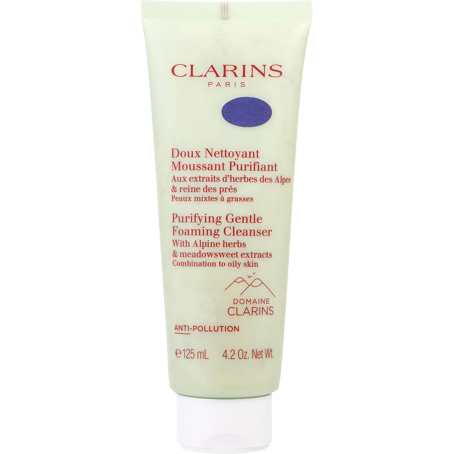 Purifying Gentle Foaming Cleanser with Alpine Herbs & Meadowsweet Extracts - Combination to Oily Skin --125ml/4.2oz - Clarins by Clarins Purifying Gentle Foaming Cleanser with Alpine Herbs & Meadowsweet Extracts - Combination to Oily Skin --125ml/4.2oz - Clarins by Clarins