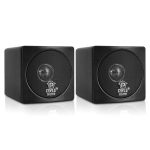 Pyle Home PCB3BK 3" 100-Watt Mini-Cube Bookshelf Speakers (Black)