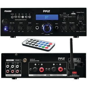 Pyle Home PDA6BU 200-Watt Bluetooth Stereo Amp Receiver with USB & SD Card Readers