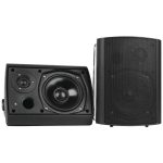 Pyle Home PDWR62BTBK 6.5" Indoor/Outdoor Wall-Mount Bluetooth Speaker System (Black)