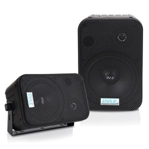 Pyle PDWR50B 6.5'' Indoor/Outdoor Waterproof Speakers (Black)
