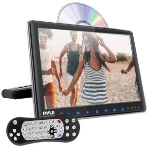 Pyle PLHRDVD904 9.4" LCD Universal Headrest Monitor with DVD/CD Player & IR & FM Transmitters