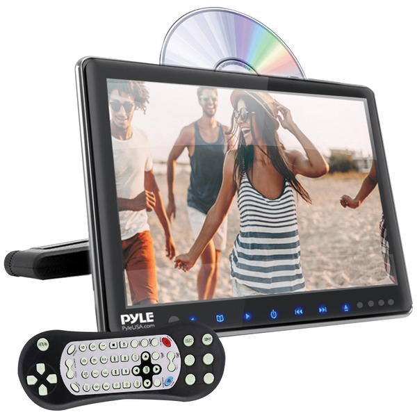 Pyle PLHRDVD904 9.4" LCD Universal Headrest Monitor with DVD/CD Player & IR & FM Transmitters Pyle PLHRDVD904 9.4" LCD Universal Headrest Monitor with DVD/CD Player & IR & FM Transmitters
