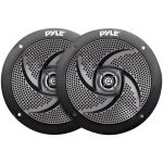 Pyle PLMRS4B 4-Inch 100-Watt Low-Profile Waterproof Marine Speakers