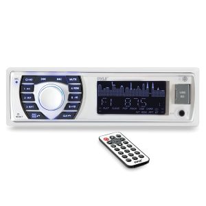 Pyle PLRMR23BTW PLRMR23BTW Marine Single-DIN Digital Receiver with Bluetooth and Remote