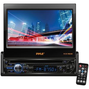 Pyle PLTS78DUB 7" Single-DIN In-Dash DVD Receiver with Motorized Fold-out Touchscreen & Bluetooth