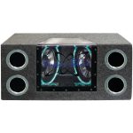 Pyramid Car Audio BNPS102 Dual Bandpass System with Neon Accent Lighting (10"