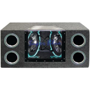 Pyramid Car Audio BNPS102 Dual Bandpass System with Neon Accent Lighting (10"