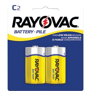 RAYOVAC 4C-2BF Heavy-Duty Zinc Carbon Batteries (C; 2 pk)