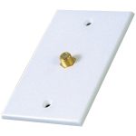 RCA VH61R Single Coaxial In-Line Wall Plate