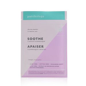 Resting Beach Face Soothing Sheet Mask & Lip Gel Kit: 2x Soothe Sheet Masks + 2 Hydrating Lip Gels Patches  --4pcs - Patchology by Patchology