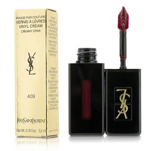 Rouge Pur Couture Vernis A Levres Vinyl Cream Creamy Stain - # 409 Burgundy Vibes  --5.5ml/0.18oz - YVES SAINT LAURENT by Yves Saint Laurent