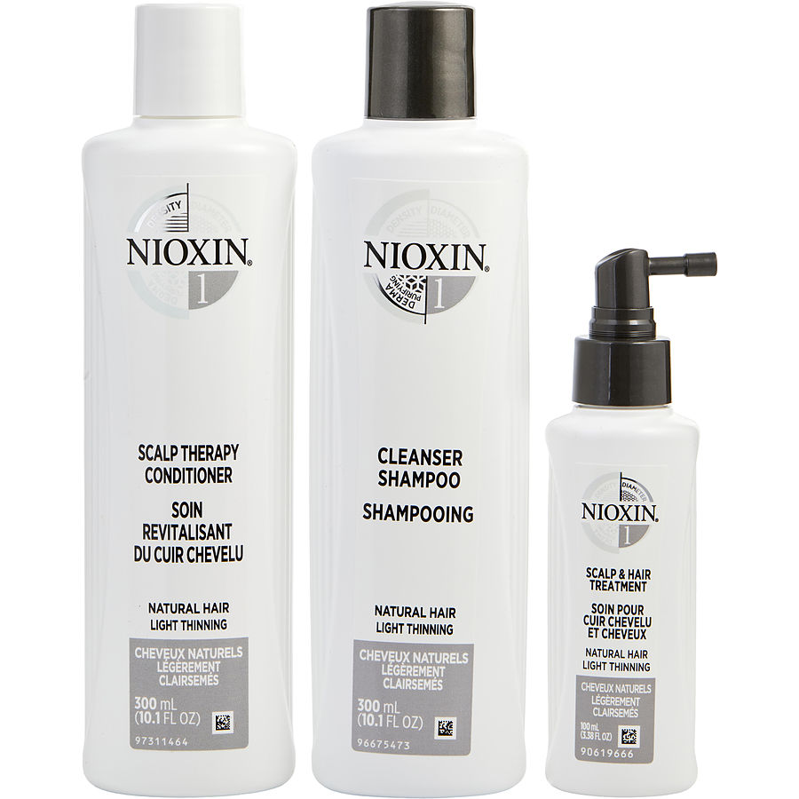 SET-3 PIECE MAINTENANCE KIT SYSTEM 1 WITH CLEANSER 10.1 OZ & SCALP THERAPY 10.1 OZ & SCALP TREATMENT 3.38 OZ - NIOXIN by Nioxin SET-3 PIECE MAINTENANCE KIT SYSTEM 1 WITH CLEANSER 10.1 OZ & SCALP THERAPY 10.1 OZ & SCALP TREATMENT 3.38 OZ - NIOXIN by Nioxin