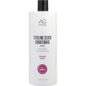 STERLING SILVER TONING CONDITIONER 33.8 OZ - AG HAIR CARE by AG Hair Care