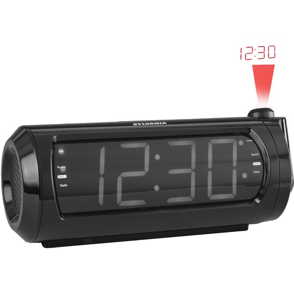 SYLVANIA SCR1245-USB 1.8" Jumbo-Digit Projection Dual-Alarm Clock Radio with USB Charging SYLVANIA SCR1245-USB 1.8" Jumbo-Digit Projection Dual-Alarm Clock Radio with USB Charging