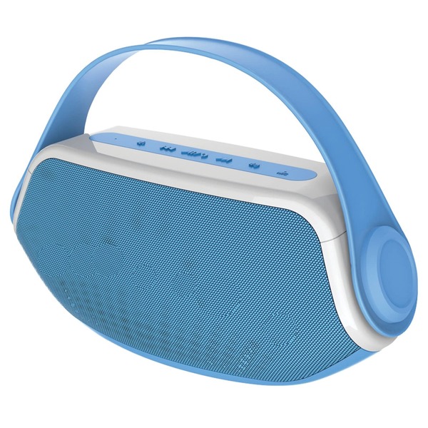 SYLVANIA SP233-BLUE Blue Wireless Bluetooth Portable Boombox (Blue) SYLVANIA SP233-BLUE Blue Wireless Bluetooth Portable Boombox (Blue)