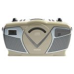 SYLVANIA SRCD212-CREAM Retro-Style Portable CD Radio Boom Box (Cream)