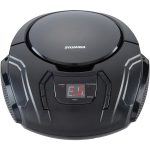 SYLVANIA SRCD261-B-BLACK Portable CD Player with AM/FM Radio (Black)