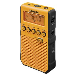 Sangean DT-800YL AM/FM/NOAA Weather Alert Pocket Radio (Yellow)