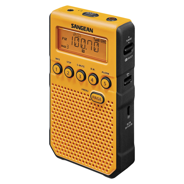 Sangean DT-800YL AM/FM/NOAA Weather Alert Pocket Radio (Yellow) Sangean DT-800YL AM/FM/NOAA Weather Alert Pocket Radio (Yellow)