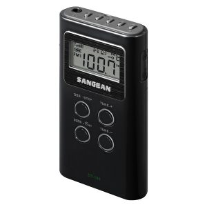 Sangean DT180BLK Portable Pocket AM/FM Digital Clock Radio (Black)