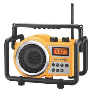 Sangean LB-100 LUNCHBOX Portable FM/AM Ultra-Rugged Utility Worksite Digital Radio (Yellow)