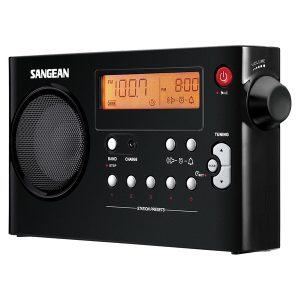 Sangean PR-D7BK PR-D7 Portable AM/FM Rechargeable Compact Digital-Tuning Radio (Black)