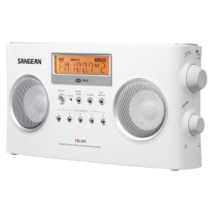 Sangean PRD5 PR-D5 FM-Stereo/AM Portable Digital-Tuning Radio (White)