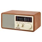 Sangean WR-16 WR-16 Tabletop Retro Wooden Cabinet AM/FM Radio Receiver with Bluetooth