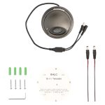Spyclops SPY-DOME2G4N15 5.0-Megapixel LITE Outdoor Manual Varifocal Turret Dome Coax Camera (Gray)