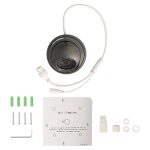 Spyclops SPY-MNDM2GIP5 5.0-Megapixel Outdoor Mini Turret Dome IP PoE Camera (Gray)