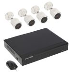 Spyclops SPYP-XVR4KIT5 5.0-Megapixel XVR Kit with 1 TB XVR and Mini Bullet Cameras (4 Channels