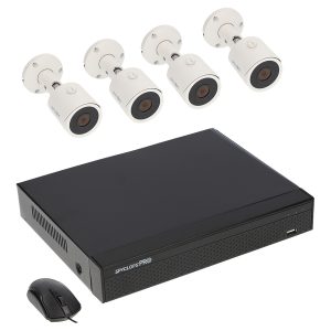 Spyclops SPYP-XVR4KIT5 5.0-Megapixel XVR Kit with 1 TB XVR and Mini Bullet Cameras (4 Channels