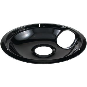 Stanco Metal Products 414-8 Black Porcelain Replacement Drip Pan (8")