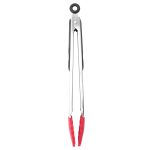 Starfrit 093291-006-0000 Red Silicone 12" Tongs