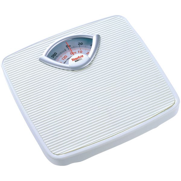 Starfrit Balance 093864-004-0000 Mechanical Nonslip Surface 280-lb Capacity White Bathroom Scale Starfrit Balance 093864-004-0000 Mechanical Nonslip Surface 280-lb Capacity White Bathroom Scale