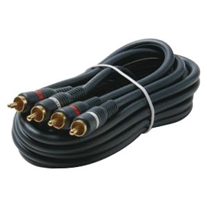 Steren 254-230BL Dual RCA Stereo Cables (50ft)