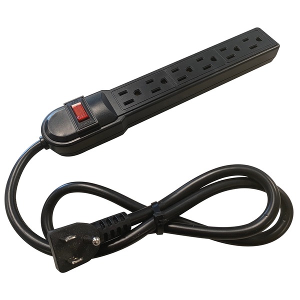 Steren 905-112 6-Outlet Surge-Protected Power Strip Steren 905-112 6-Outlet Surge-Protected Power Strip