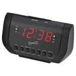 Supersonic SC-383U Dual Alarm Clock Radio with USB Charging Port