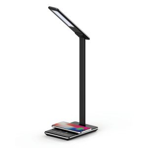Supersonic SC-6040QI- Black LED Desk Lamp with Qi Charger (Black)